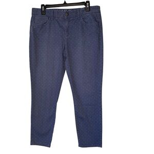 Tommy Hilfiger Polka Dot Skinny Ankle Crop Jeans